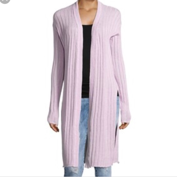 lavender duster cardigan